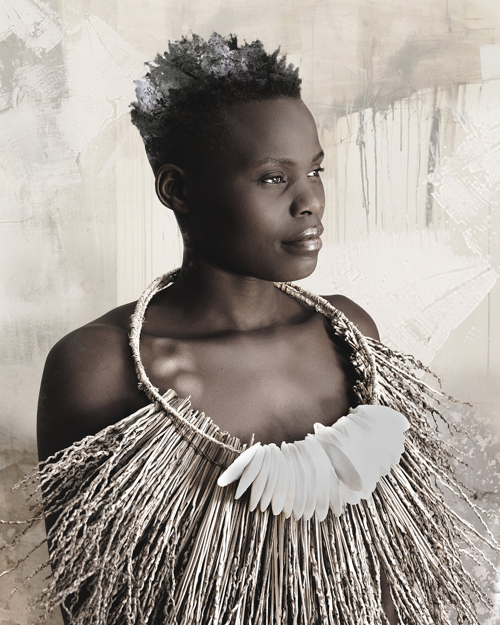 Artwork print of a beautiful woman by Francoise V Fine Art Gallery in Cape Town, South Africa