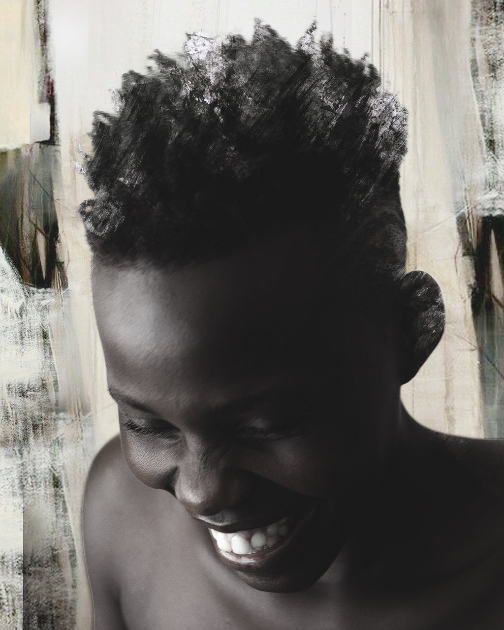 Artwork print of a portrait of a beautiful woman by Francoise V Fine Art Gallery in Cape Town, South Africa