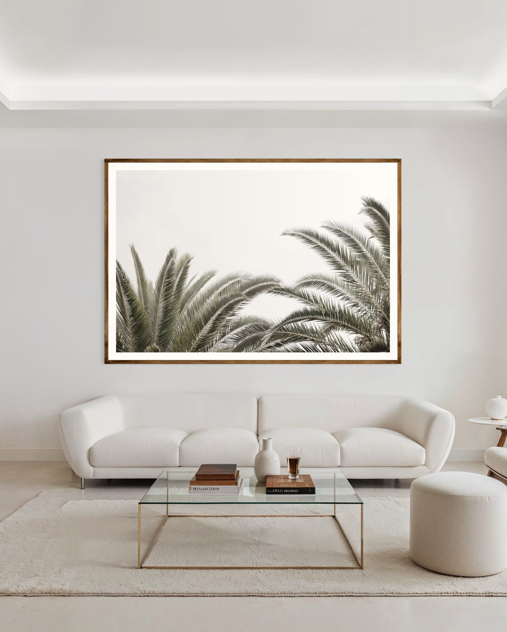 Modern interior featuring a framed artwork of v with a clear sky by Francoise V Fine Art Gallery in Cape Town, South Africa